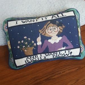 Vintage accent pillow
